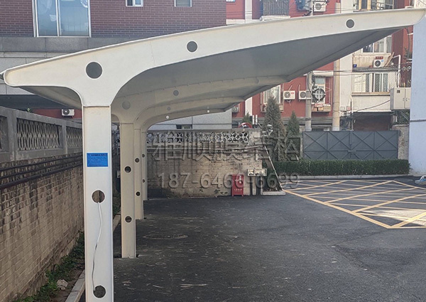 膜結構電動車、自行車棚